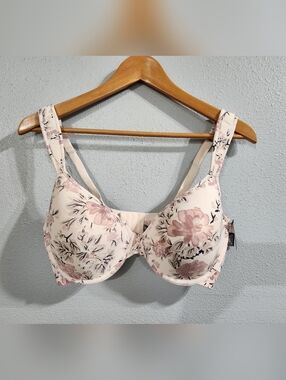 Vince Camuto Pink Floral Underwire Padded Bra 40D New With Tags